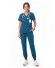 JelriSoFit Free Uniformes Médicos – Mujer Azure Blue, Bolsillos amplios
