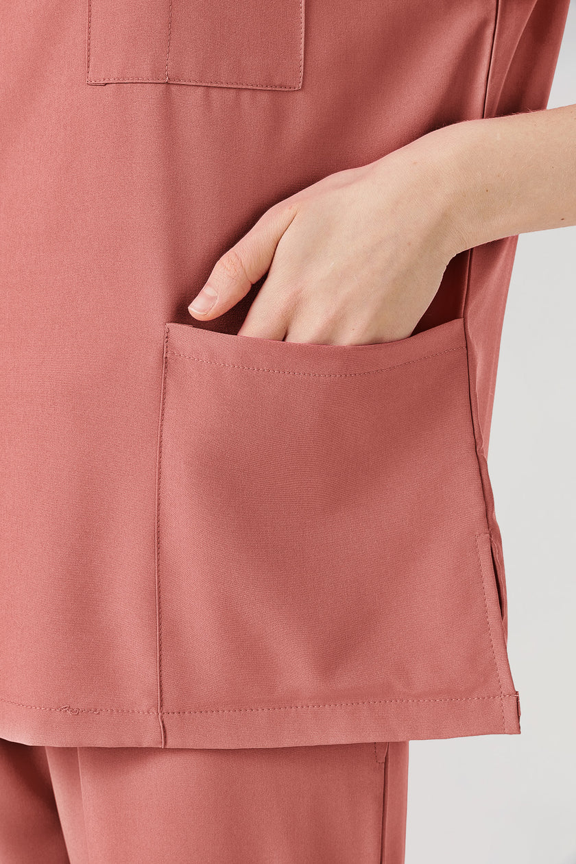 JelriSoFit Classic Pijama Quirúrgica - Mujer Capri Rosa, ligero y confortable