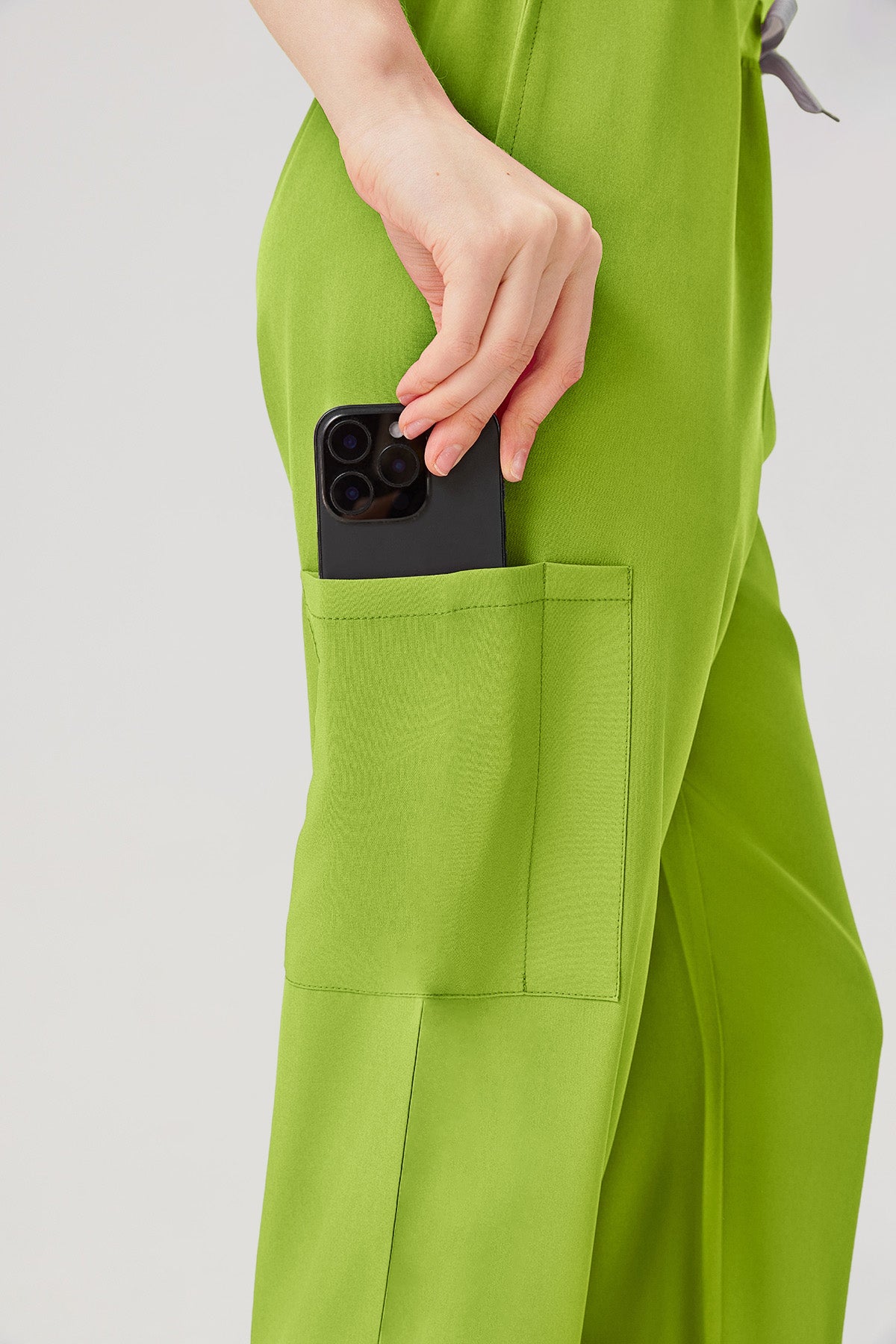 JelriSoFit Classic Uniformes Médicos - Mujer Verde Lima, Suave y elástico