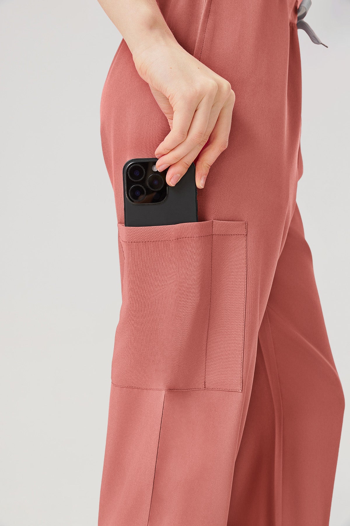 JelriSoFit Classic Pijama Quirúrgica - Mujer Capri Rosa, ligero y confortable