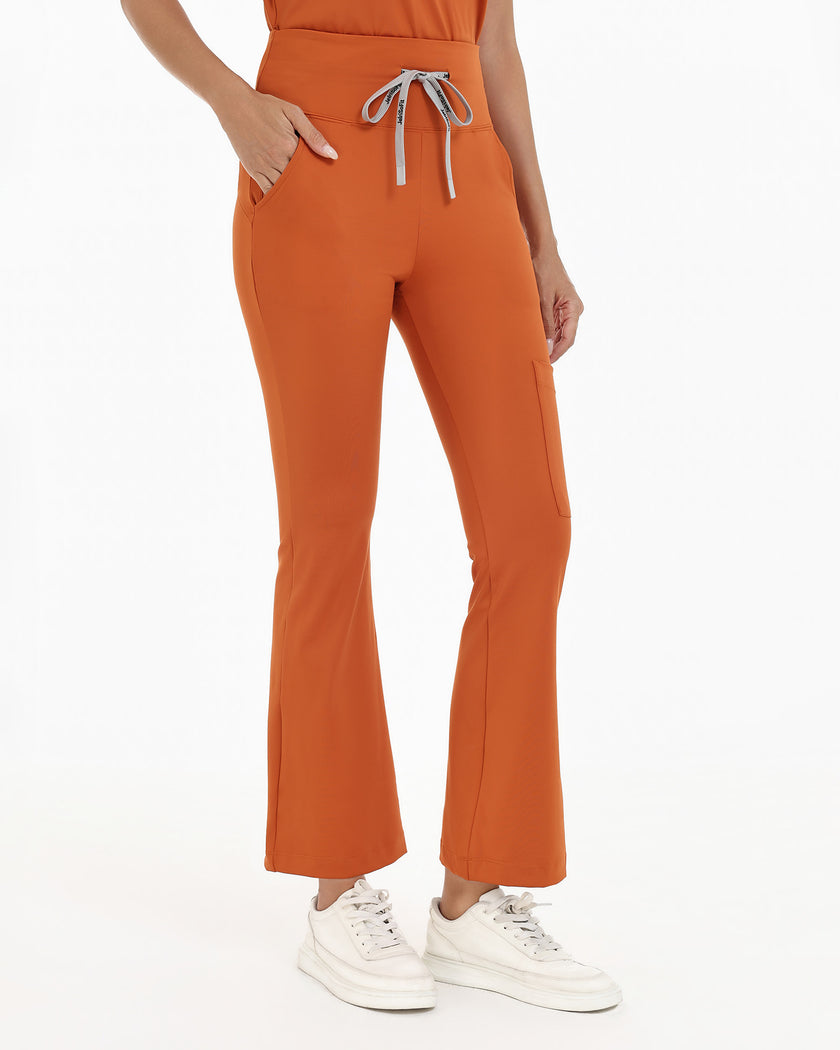 JelriSoFit FlowForm Uniformes de Trabajo 2 Piezas – Mujer Mocha, comodidad tipo activewear y ajuste estructurado
