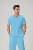 JelriSoFit Classic Uniformes Quirúrgicos - Hombre Azul Caribe, Deportivo y confortable