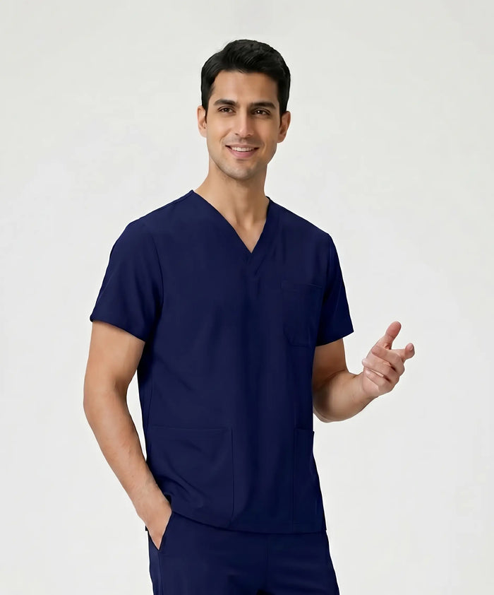 JelriSoFit Classic Uniformes Quirúrgicos - Hombre Azul Marino, Ligero y elástico