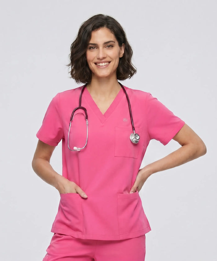JelriSoFit Classic Uniformes Médicos - Mujer Fucsia, Impermeable y de secado rápido