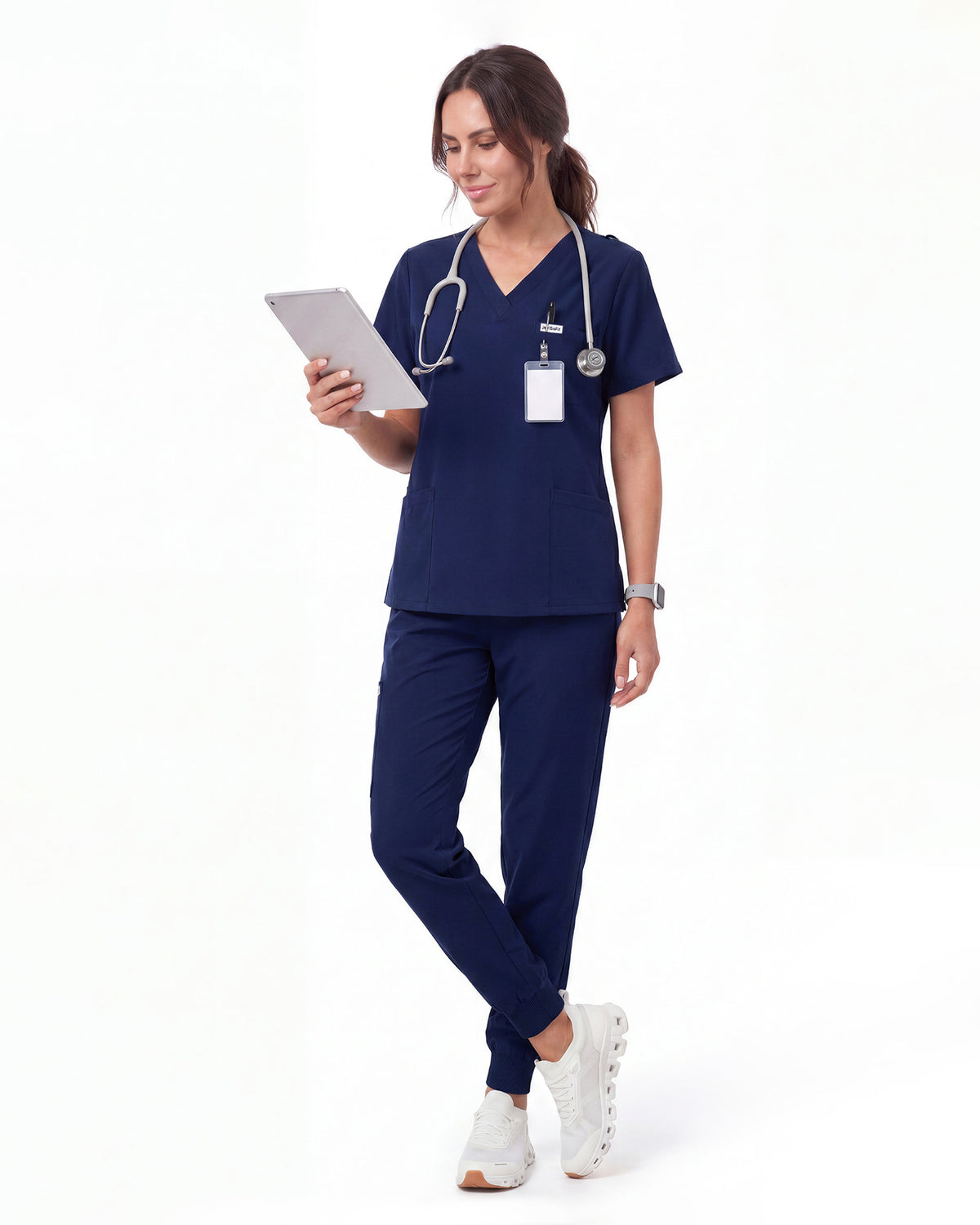 JelriSoFit Free Pijama Quirúrgica – Mujer Azul Marino, Secado rápido y fresco