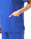 JelriSoFit Free Uniformes Médicos – Mujer Azul Rey, Cintura elástica