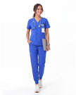 JelriSoFit Free Uniformes Médicos – Mujer Azul Rey, Cintura elástica