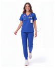 JelriSoFit Free Uniformes Médicos – Mujer Azul Rey, Cintura elástica