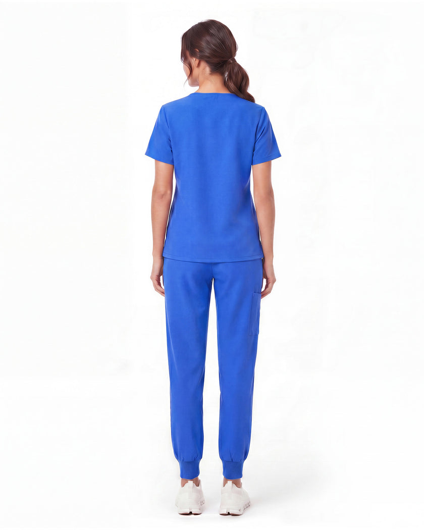 JelriSoFit Free Uniformes Médicos – Mujer Azul Rey, Cintura elástica