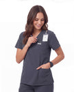 JelriSoFit Free Uniformes de Trabajo – Mujer Gris Carbon, Tejido mejorado