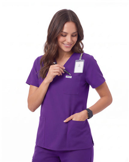 JelriSoFit Free Uniformes de Trabajo – Mujer Morado oscuro, Comodidad deportiva