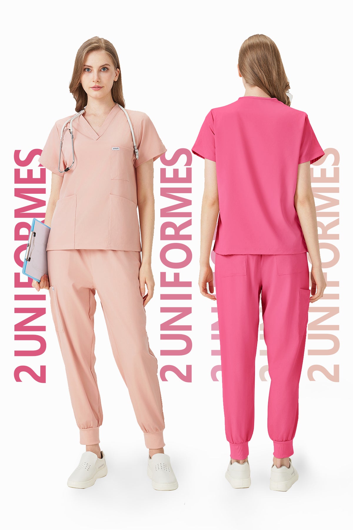 Dúo Amistoso: Rosa y Fucsia