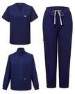 Desglose 3 piezas uniforme – chaqueta, top y pantalón azul marino