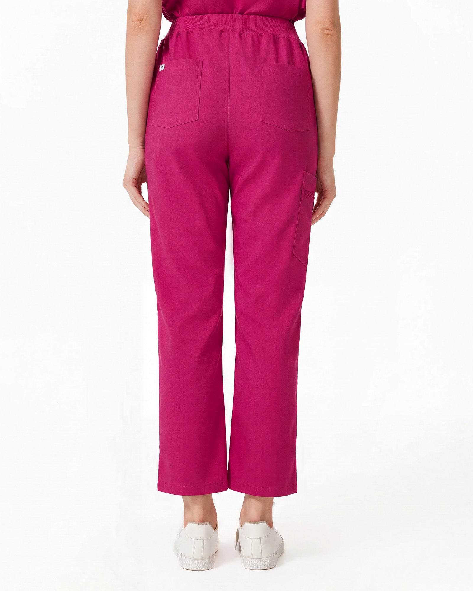 Pantalón bugambilia vista trasera con dos bolsillos