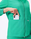 Bolsillo delantero de chaqueta sea mist para teléfono