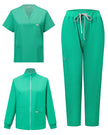Desglose 3 piezas uniforme – chaqueta, top y pantalón sea mist