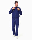 JelriSoFit set quirúrgico de 3 piezas para hombre Azul Marino, vista frontal de cuerpo completo