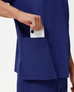 JelriSoFit set quirúrgico de 3 piezas para hombre Azul Marino, detalle del bolsillo