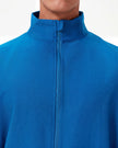 JelriSoFit set quirúrgico de 3 piezas para hombre Azul Prusia, detalle del cuello de la chaqueta