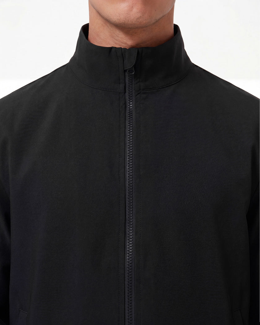 JelriSoFit set quirúrgico de 3 piezas para hombre Negro, detalle del cuello de la chaqueta