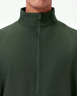 JelriSoFit set quirúrgico de 3 piezas para hombre Verde Musgo, detalle del cuello de la chaqueta