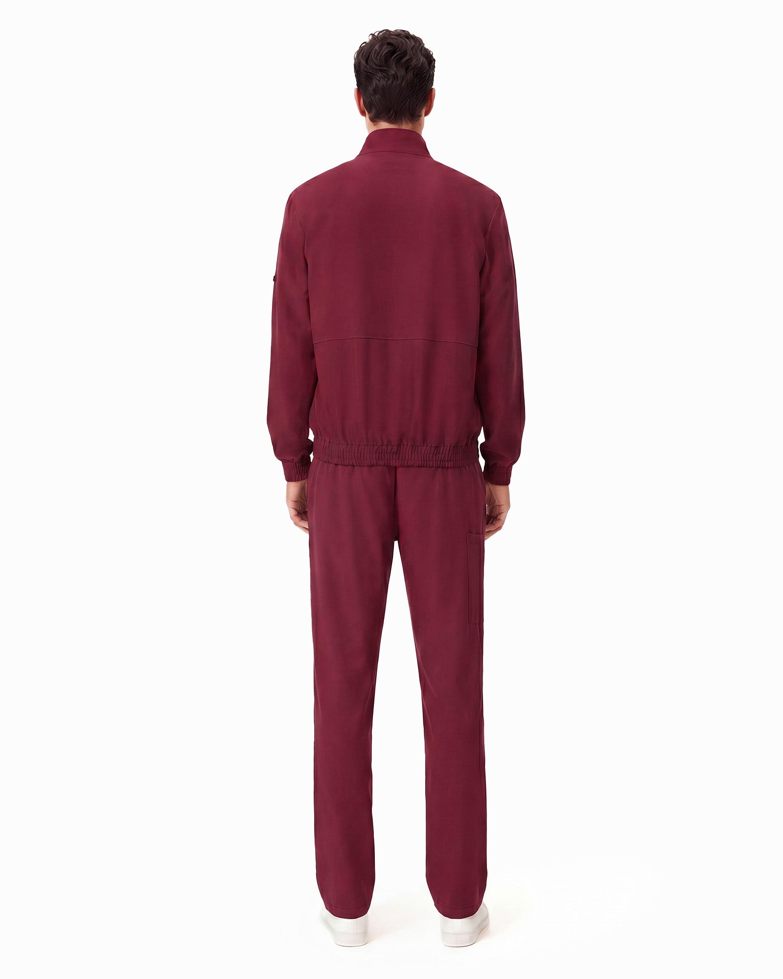 JelriSoFit set quirúrgico de 3 piezas para hombre Vino, vista posterior