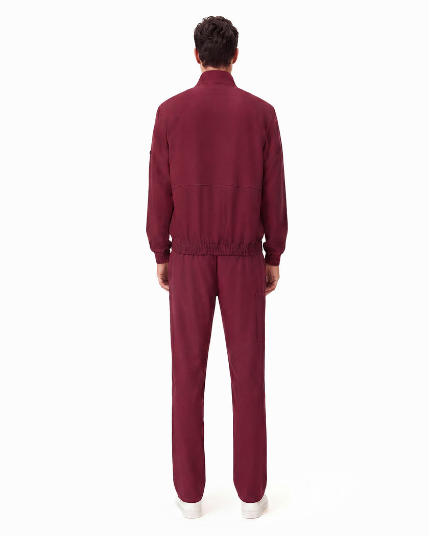 JelriSoFit set quirúrgico de 3 piezas para hombre Vino, vista posterior