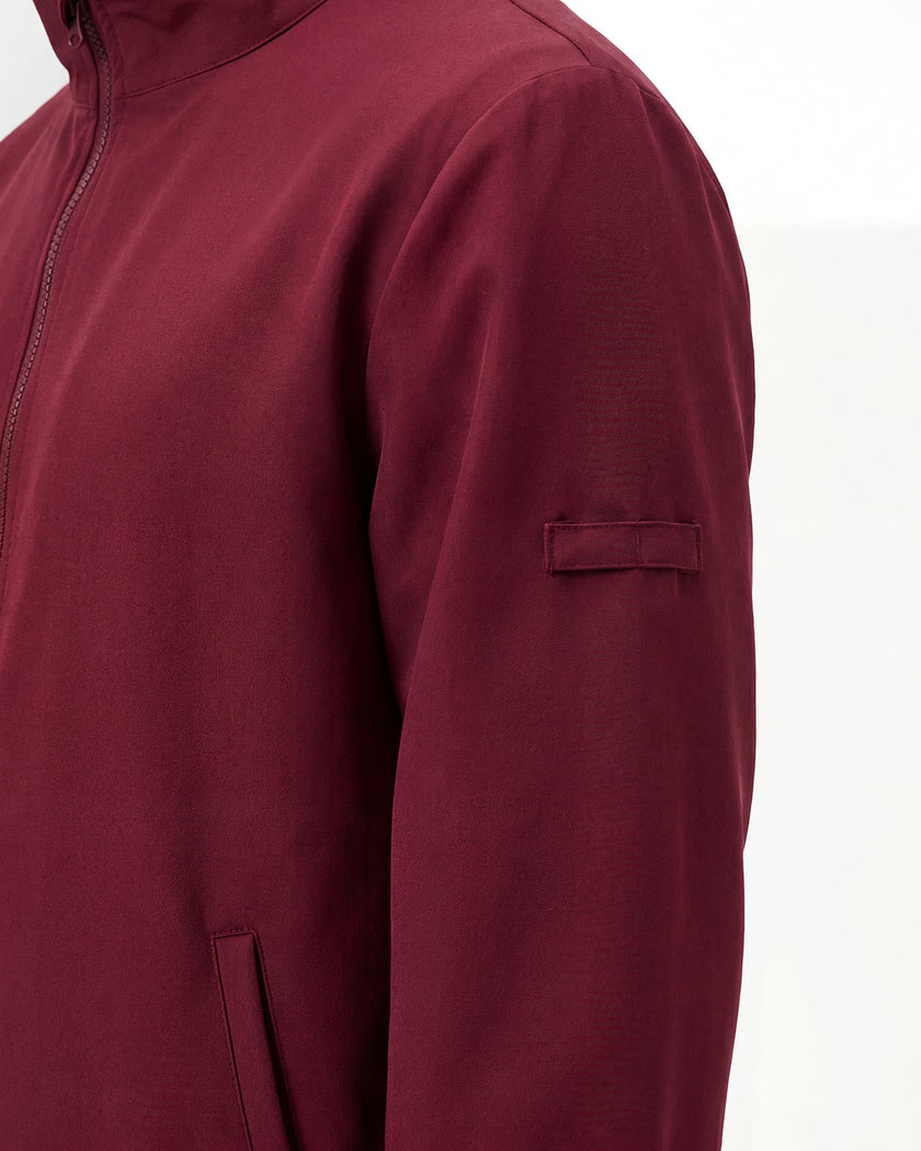 JelriSoFit set quirúrgico de 3 piezas para hombre Vino, detalle del bolsillo de manga
