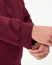 JelriSoFit set quirúrgico de 3 piezas para hombre Vino, detalle del puño elástico